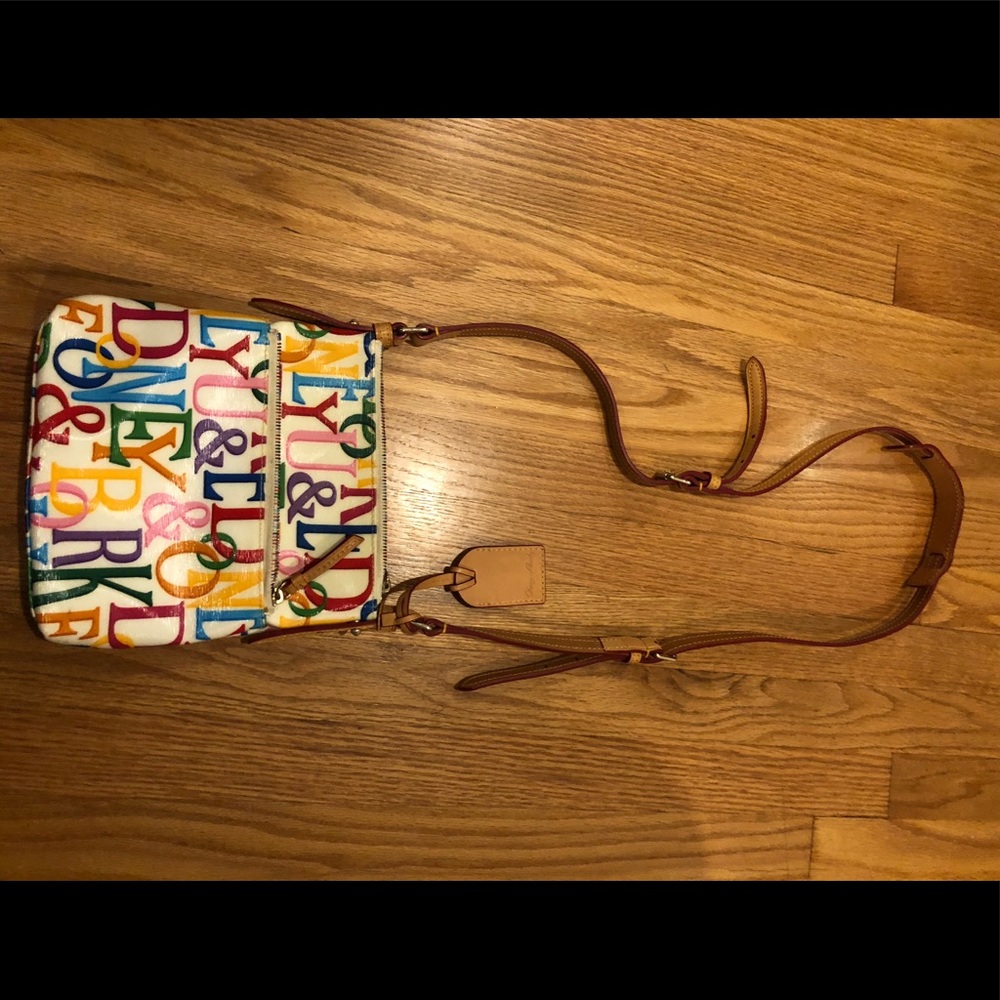 Dooney and Burke bright colored leather purse